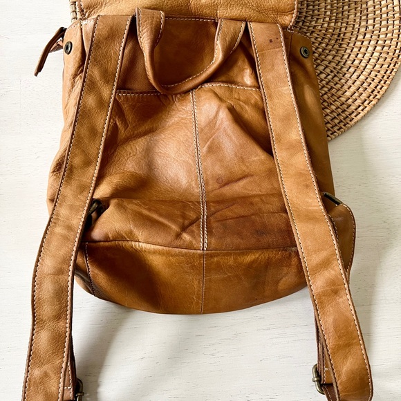 American Leather Tan Liberty backpack. - Picture 6 of 13